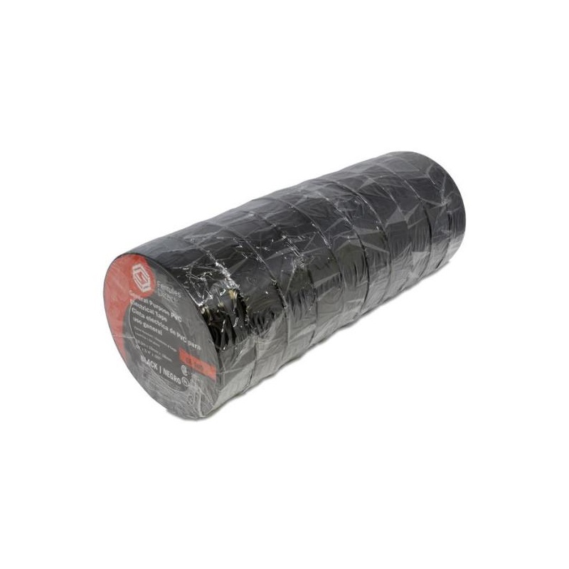 Виниловая электрическая лента Ferrules Direct EE100BK-10PK
