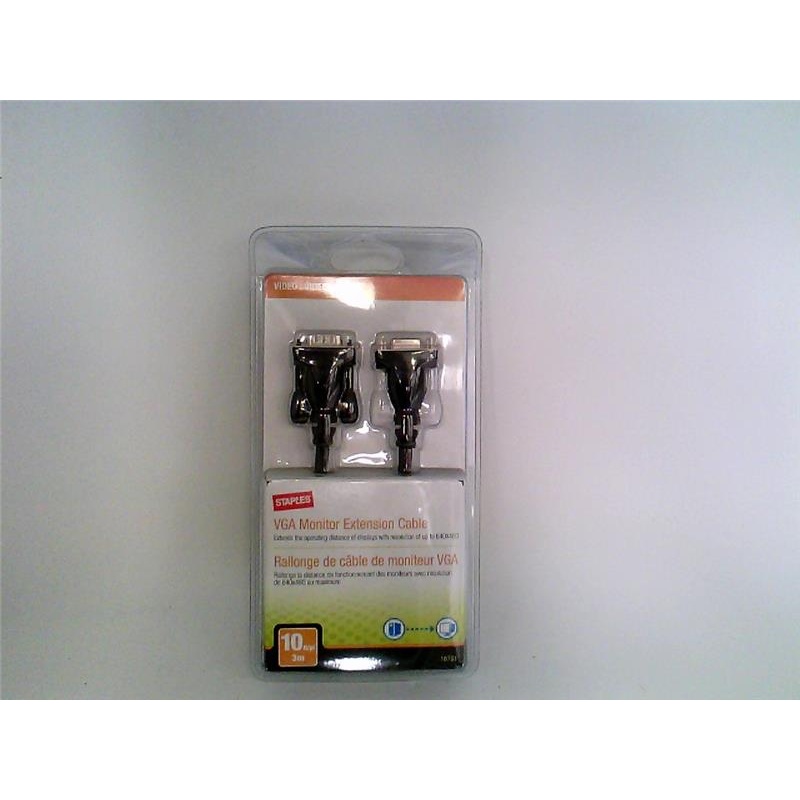 Удлинительный кабель для монитора VGA Staples 18761