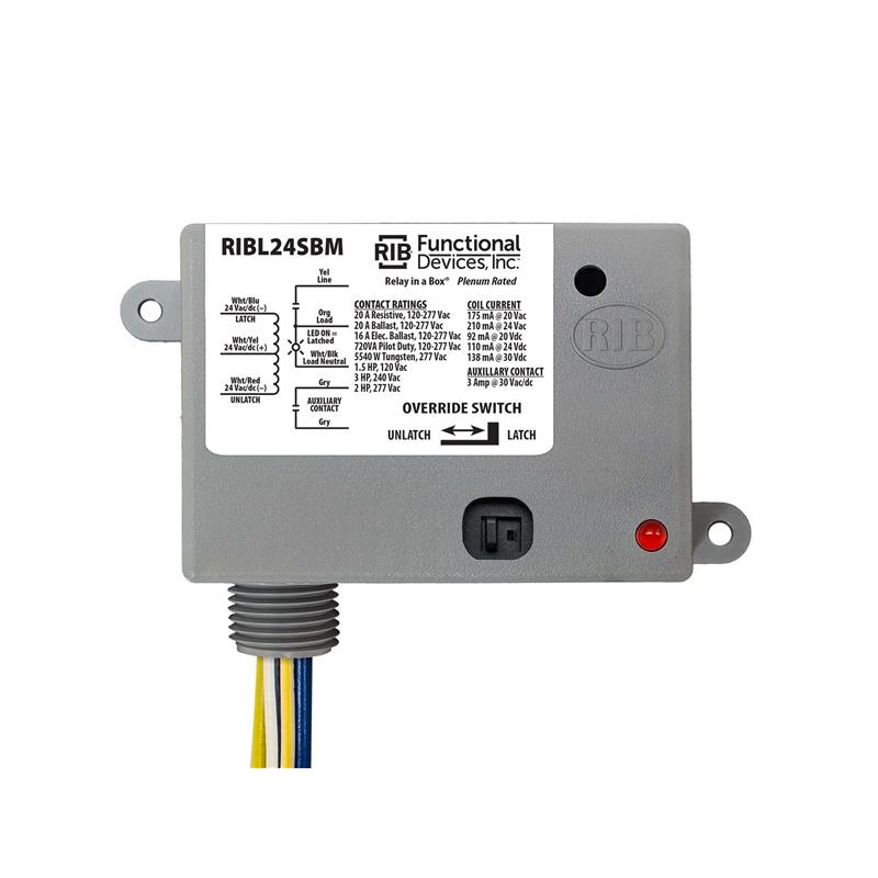 Реле с механической фиксацией Functional Devices RIBL24SBM