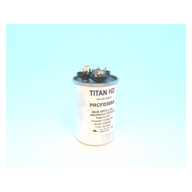 Конденсатор двойного запуска двигателя Titan HD PRCFD305A