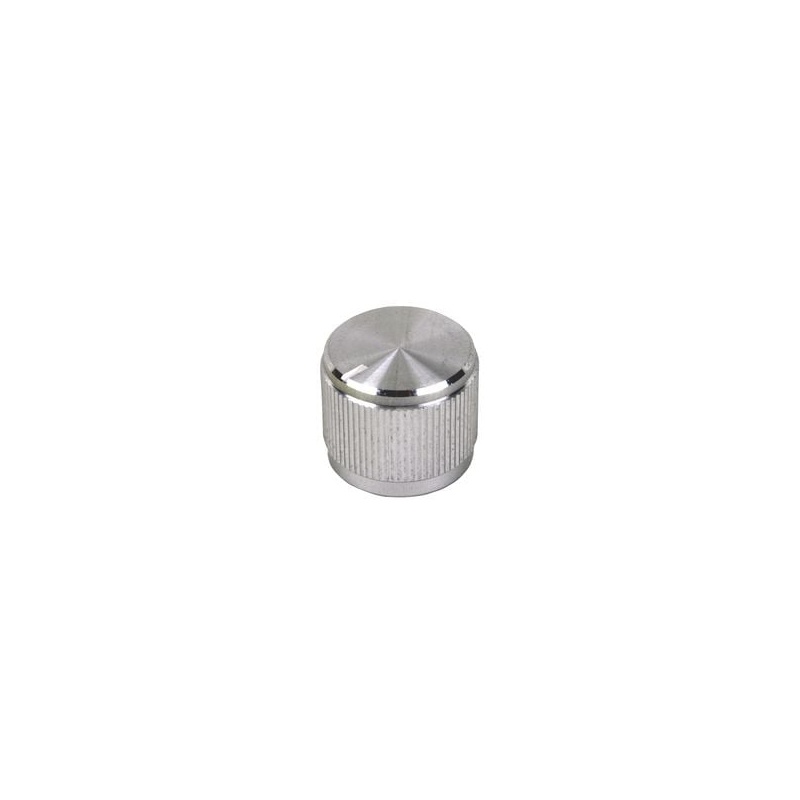 Круглая алюминиевая ручка с накаткой Multicomp MC21043