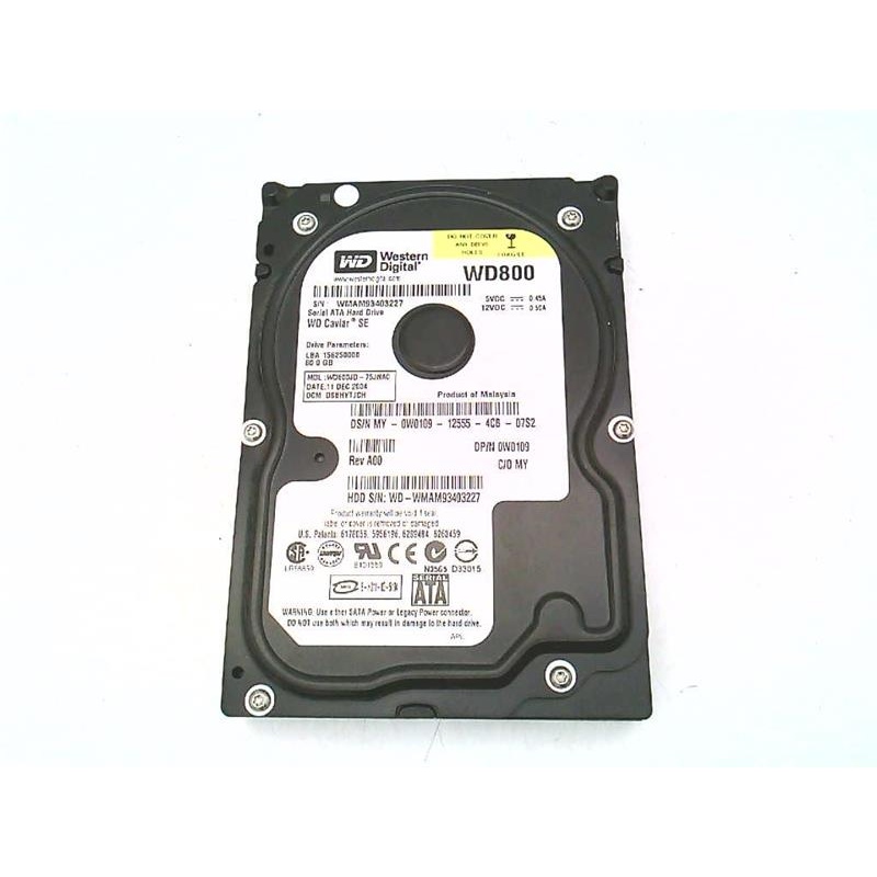 Жёсткий диск SATA Western Digital WD800JD-75JNA0