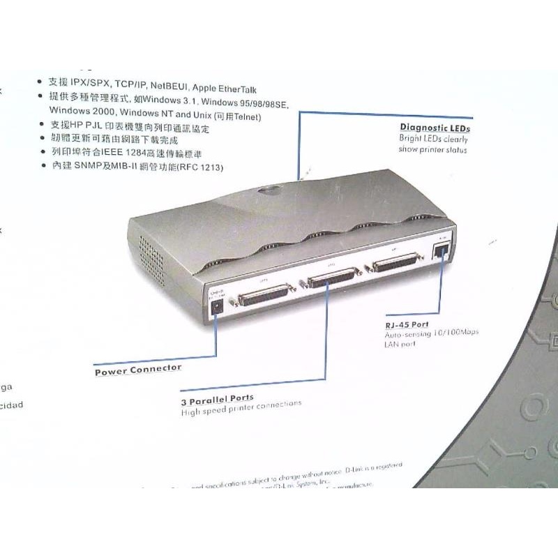 Сервер печати ETHERNET DP-303E