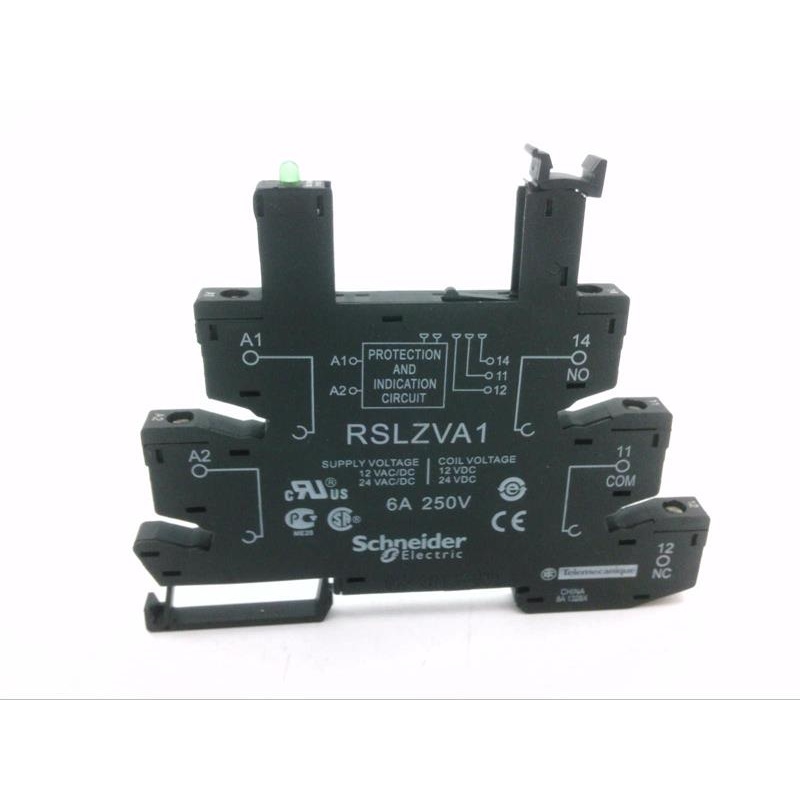 Плоская розетка реле Schneider Electric RSLZVA1