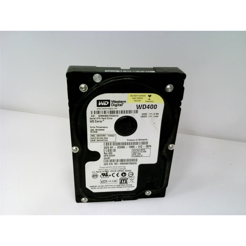 Устройства хранения данных Western Digital WD400BD-75MRA1