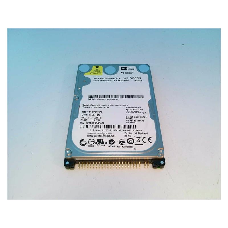 Жёсткий диск Western Digital WD1600BEVE-00UYT0