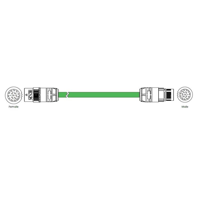 Кабель обратной связи двигателя - CONT-FLEX RAD-CMP30220-M25