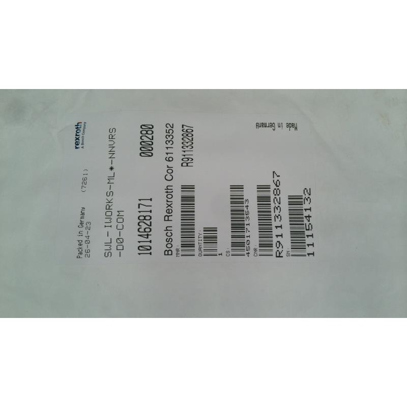 Системы управления BOSCH REXROTH R911332867