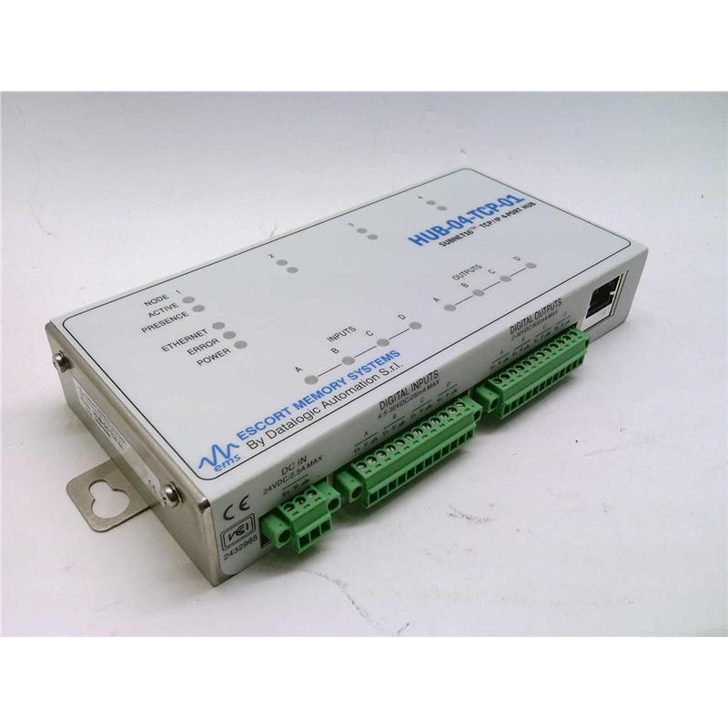 Модуль контроллера TCP/IP ETHERNET Escort Memory Systems HUB-04-TCP-01