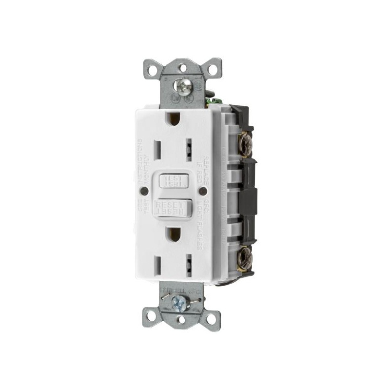 Дуплексная розетка Hubbell GFRST15W
