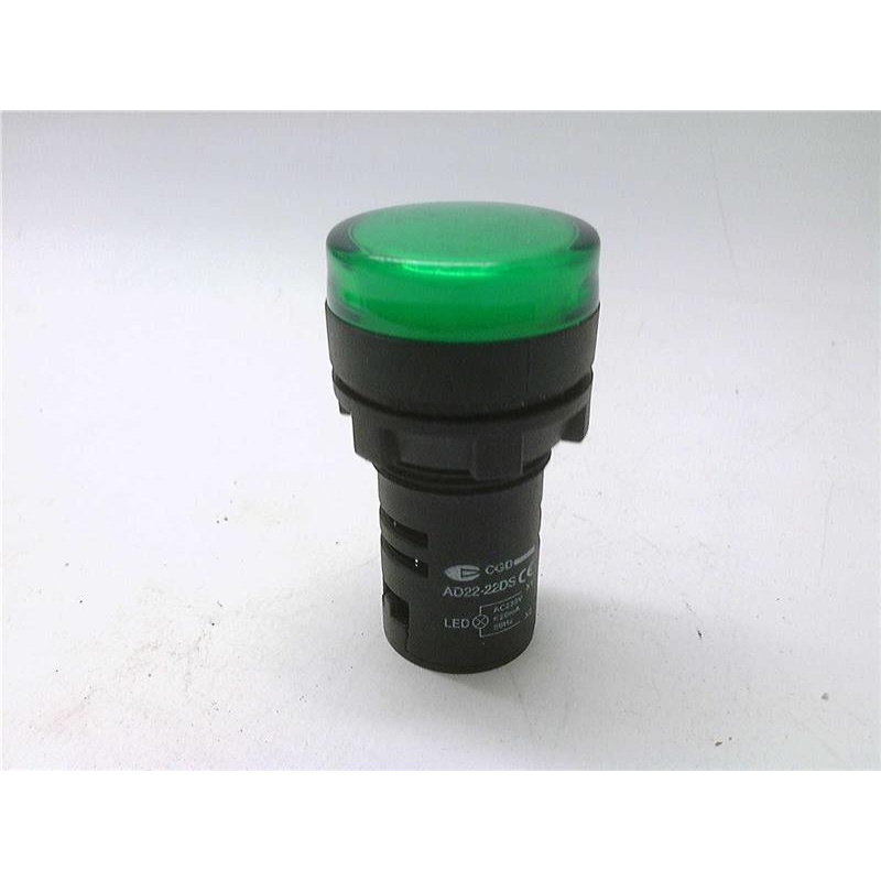 Светодиодный индикатор AD22-22DS-GREEN-230V