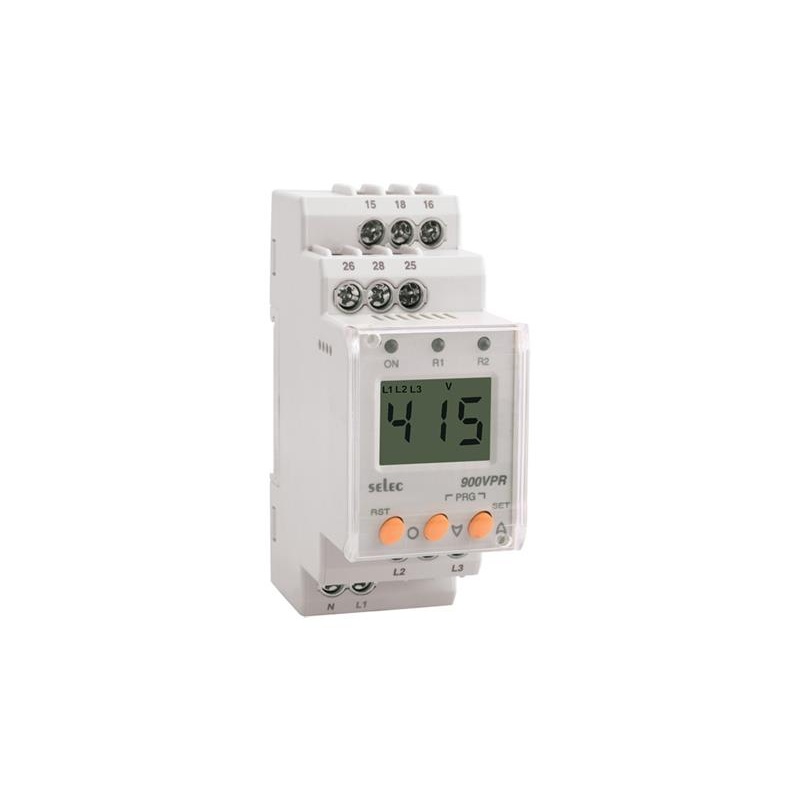 Цифровое реле защиты по напряжению Selec 900VPR-2-280/520V-CU