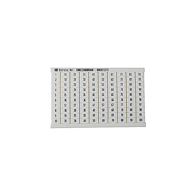 Карточка для маркировки ABB 1SNA233060R0400