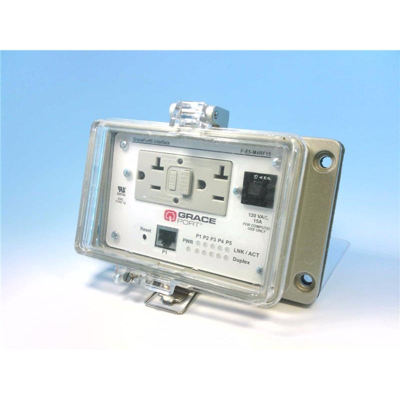 Панельный интерфейсный разъем с коммутатором ETHERNET Grace P-E5-M4RF15