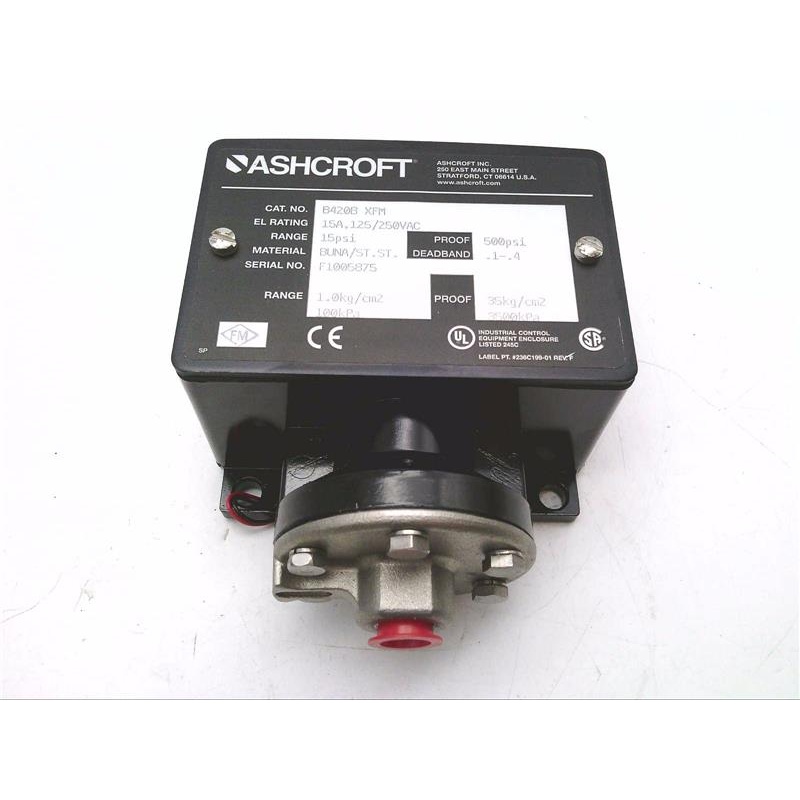 Реле давления Ashcroft B420B-XFM-15PSI