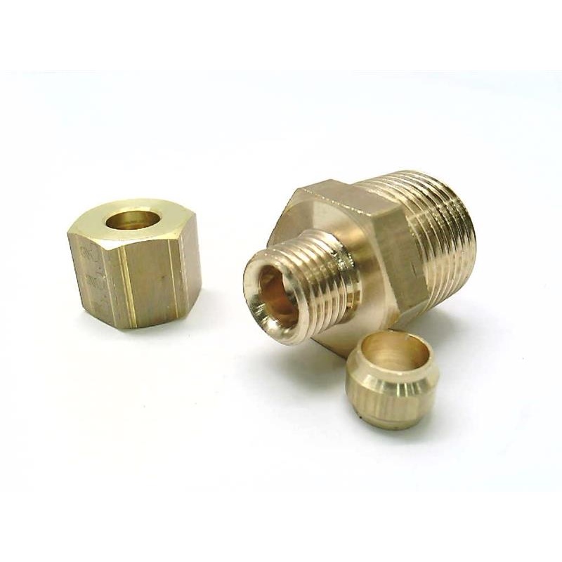Латунная компрессионная трубка Parker 0105 06 17