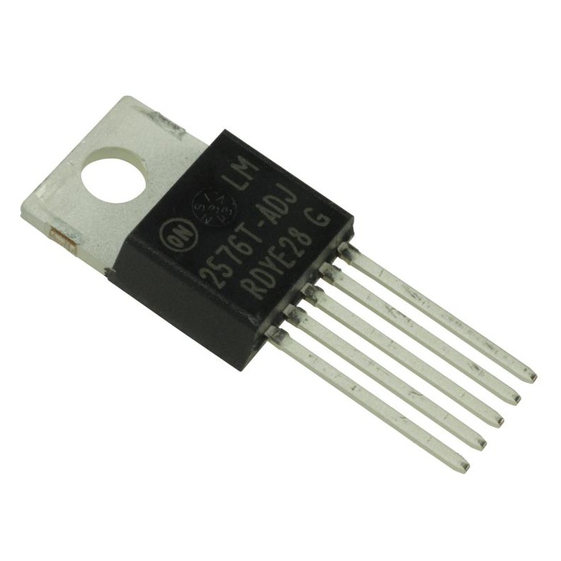 Источники питания и преобразователи напряжения для монтажа на плату ПК ON Semiconductor LM2576T-ADJG