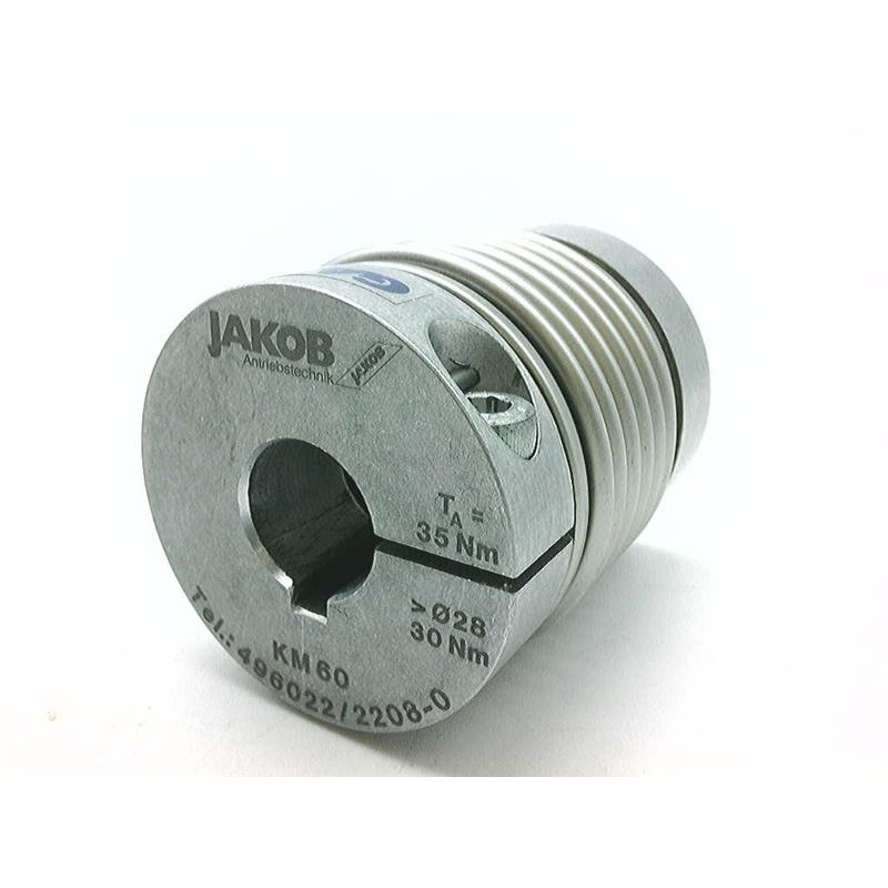 Сильфонная муфта серии KM GAM Jakob KM-60:D1=22MM/K6MM-D2=1.00IN/K1/4IN