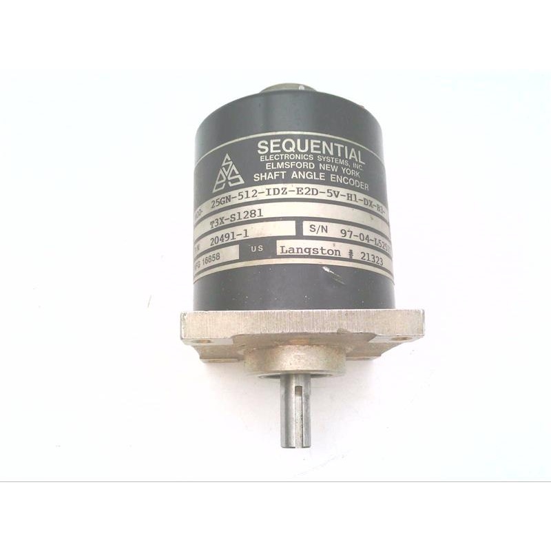 Энкодер угла поворота вала Sequential Info SYS 25GN-512-IDZ-E2D-5V-H1-DX-B3-T3X-S1281