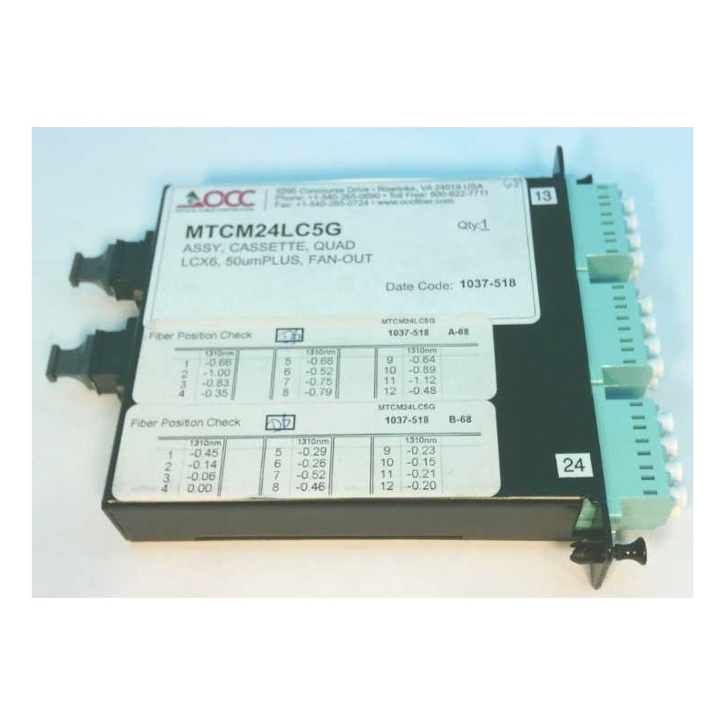 Кассета для оптоволоконного лазера в сборе Optical Cable Corporation MTCM24LC5G