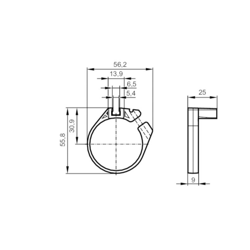 Зажимы ifm CLAMP FOR CLEAN LINE CYL 40/45-E12015